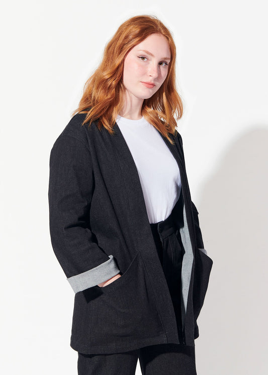 bergie jacket black view 2