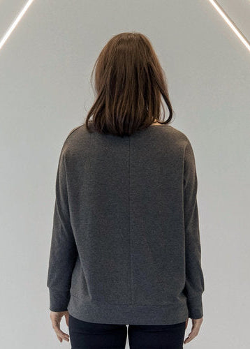 hole punch sweatshirt charcoal view 5