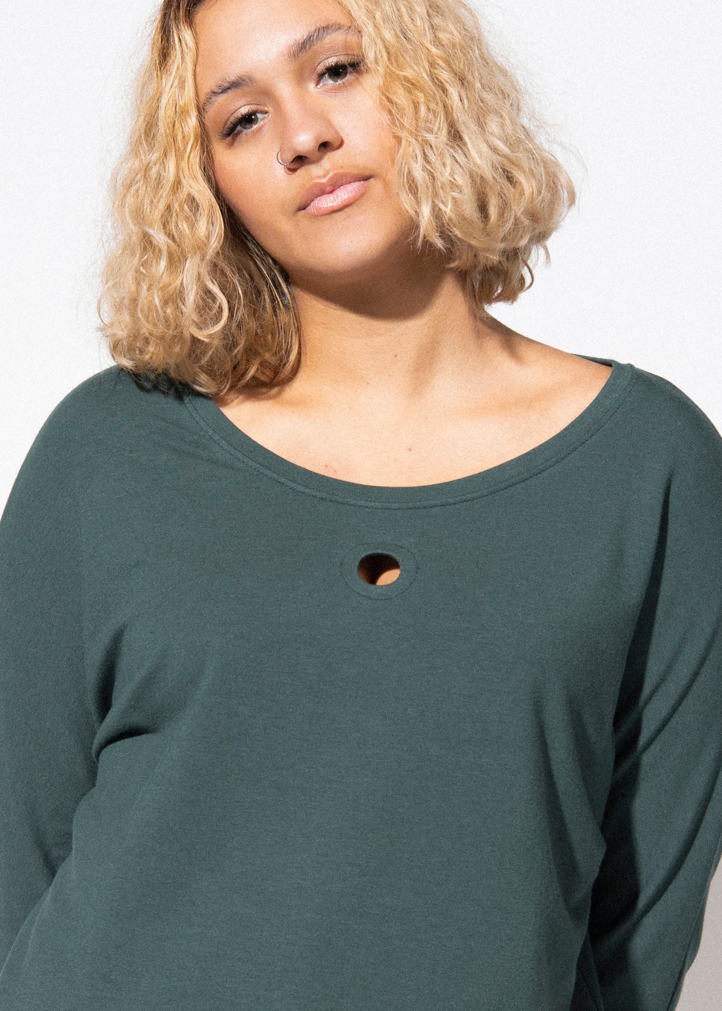 hole punch sweatshirt green view 4