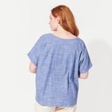 triangle cut out blouse view 4