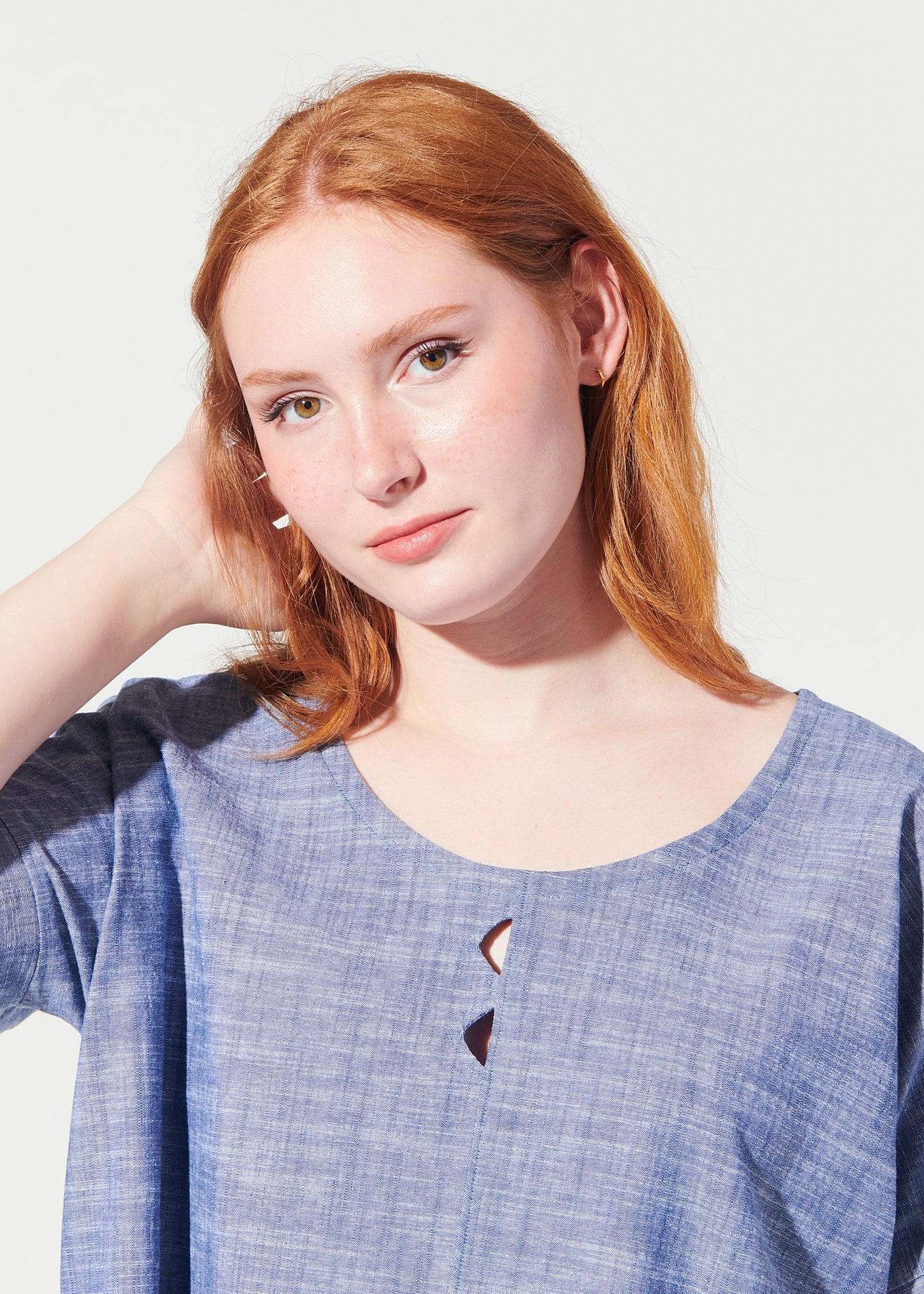 triangle cut out blouse view 5