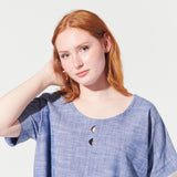 triangle cut out blouse view 5