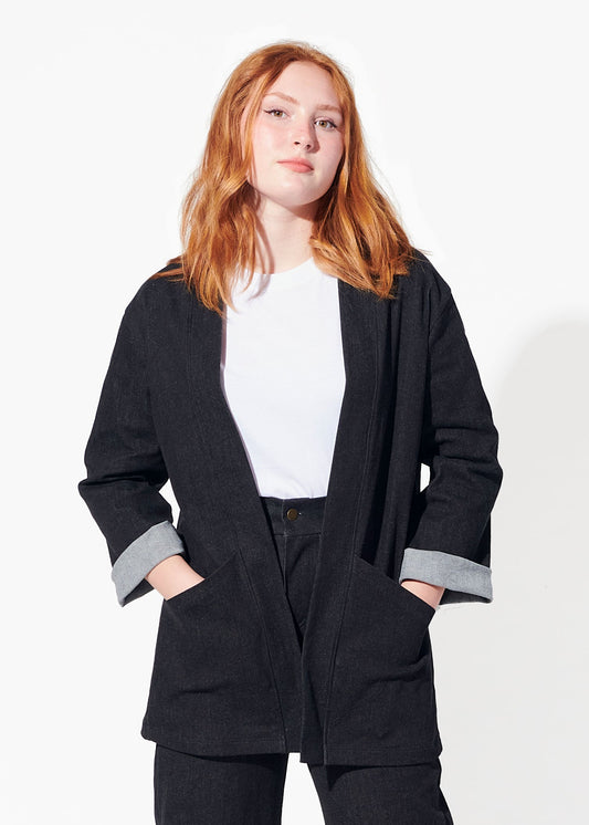 bergie jacket black view 1