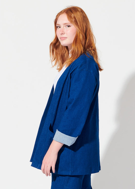 bergie jacket blue view 2