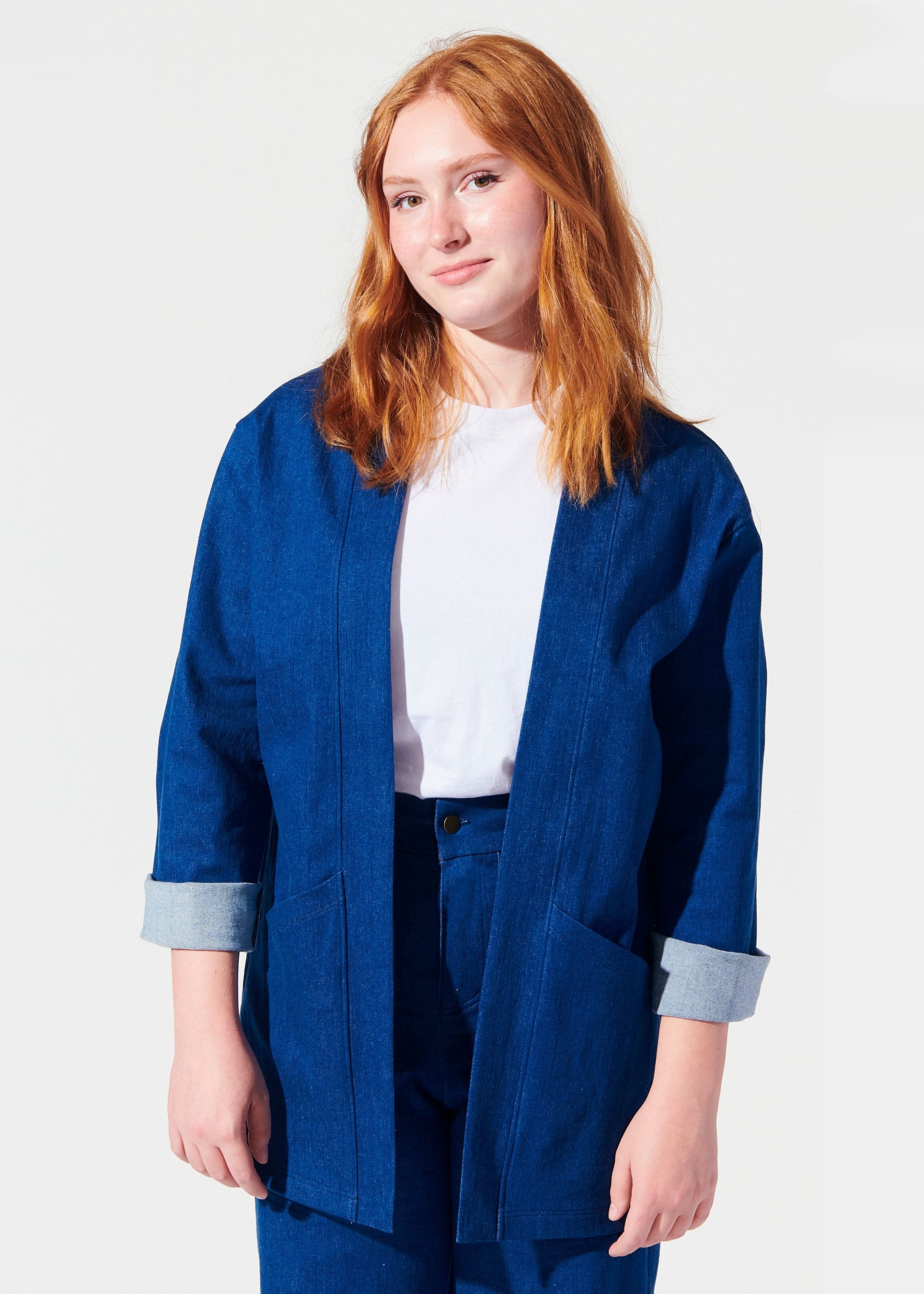 bergie jacket blue view 3