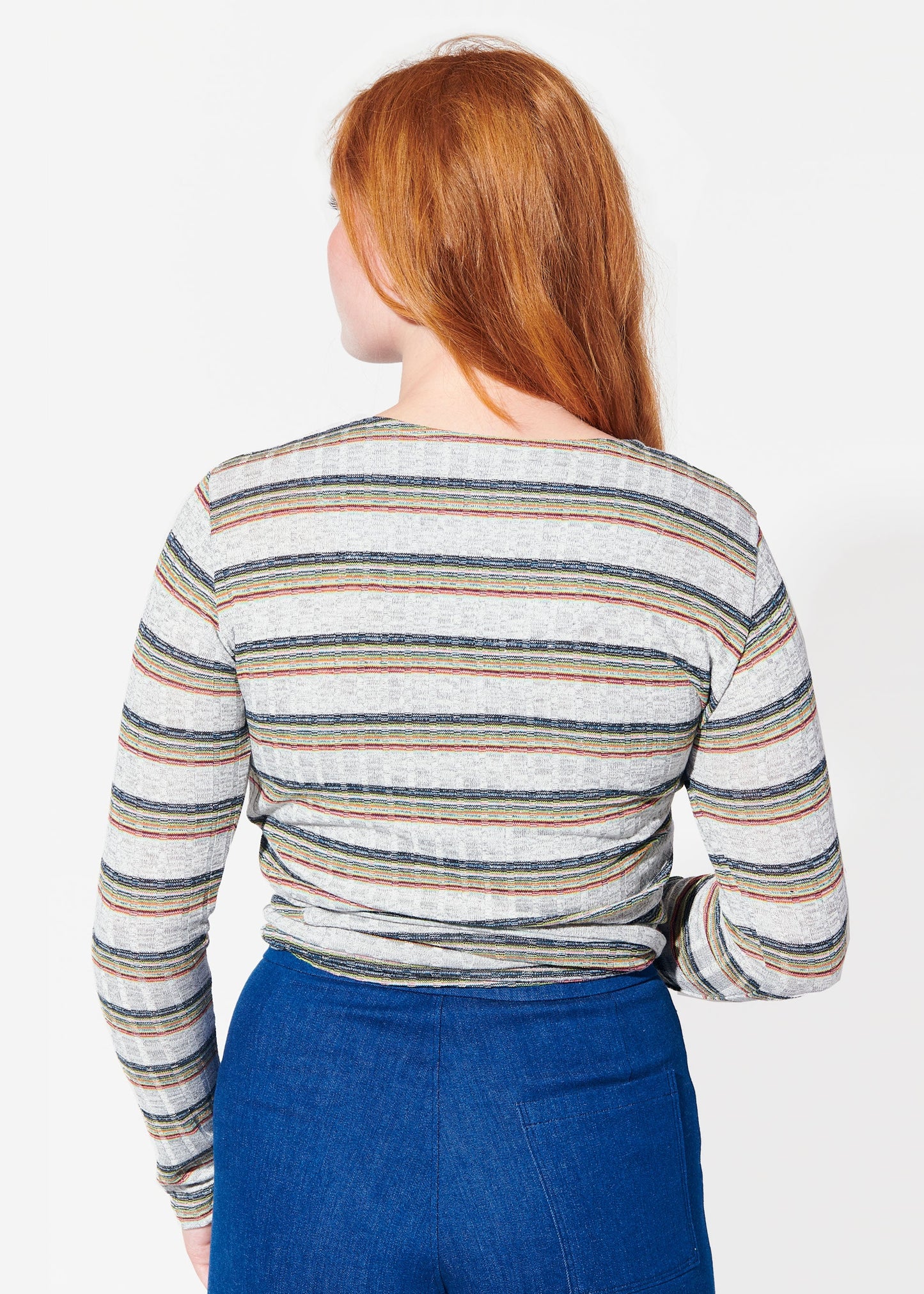 desert disco wrap top grey view 3