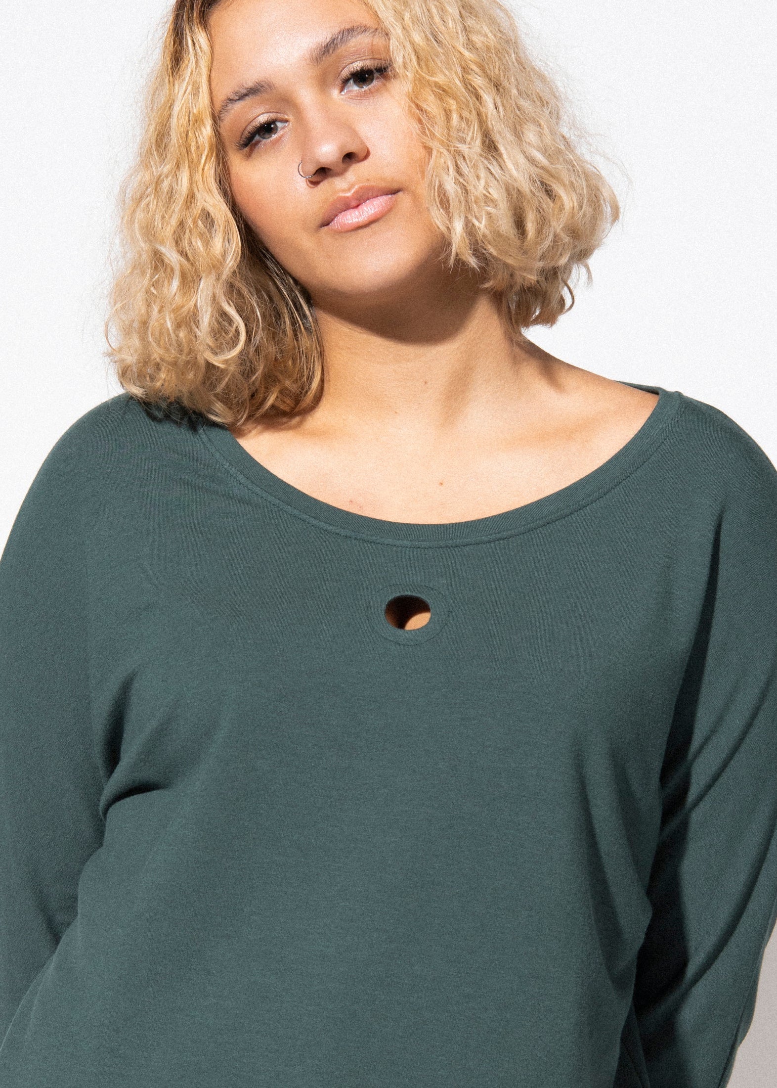 hole punch sweatshirt green view 4