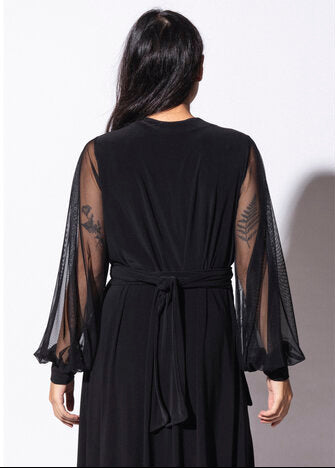 morticia wrap dress view 4