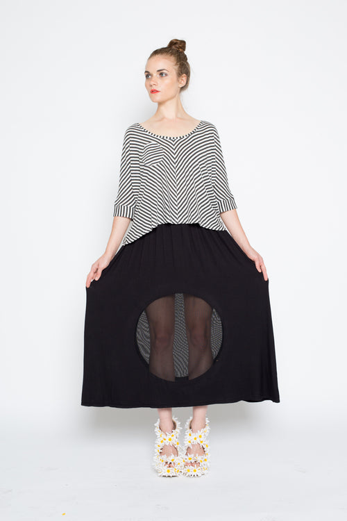 Porthole Maxi Skirt Black – Sara Bergman Apparel