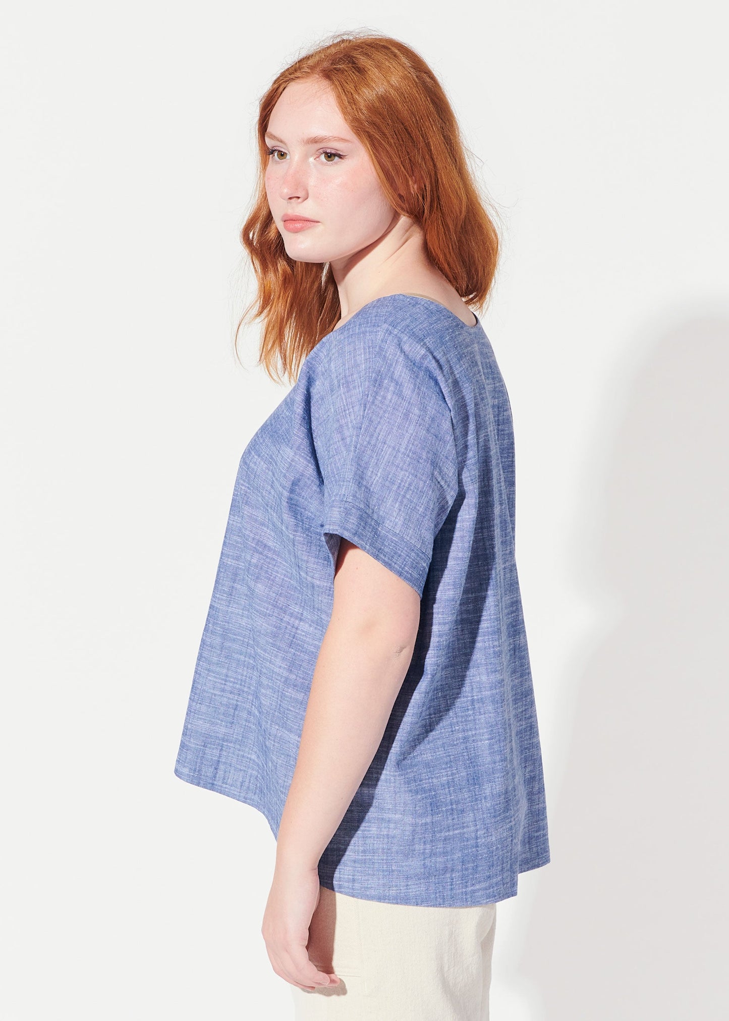 triangle cut out blouse view 3