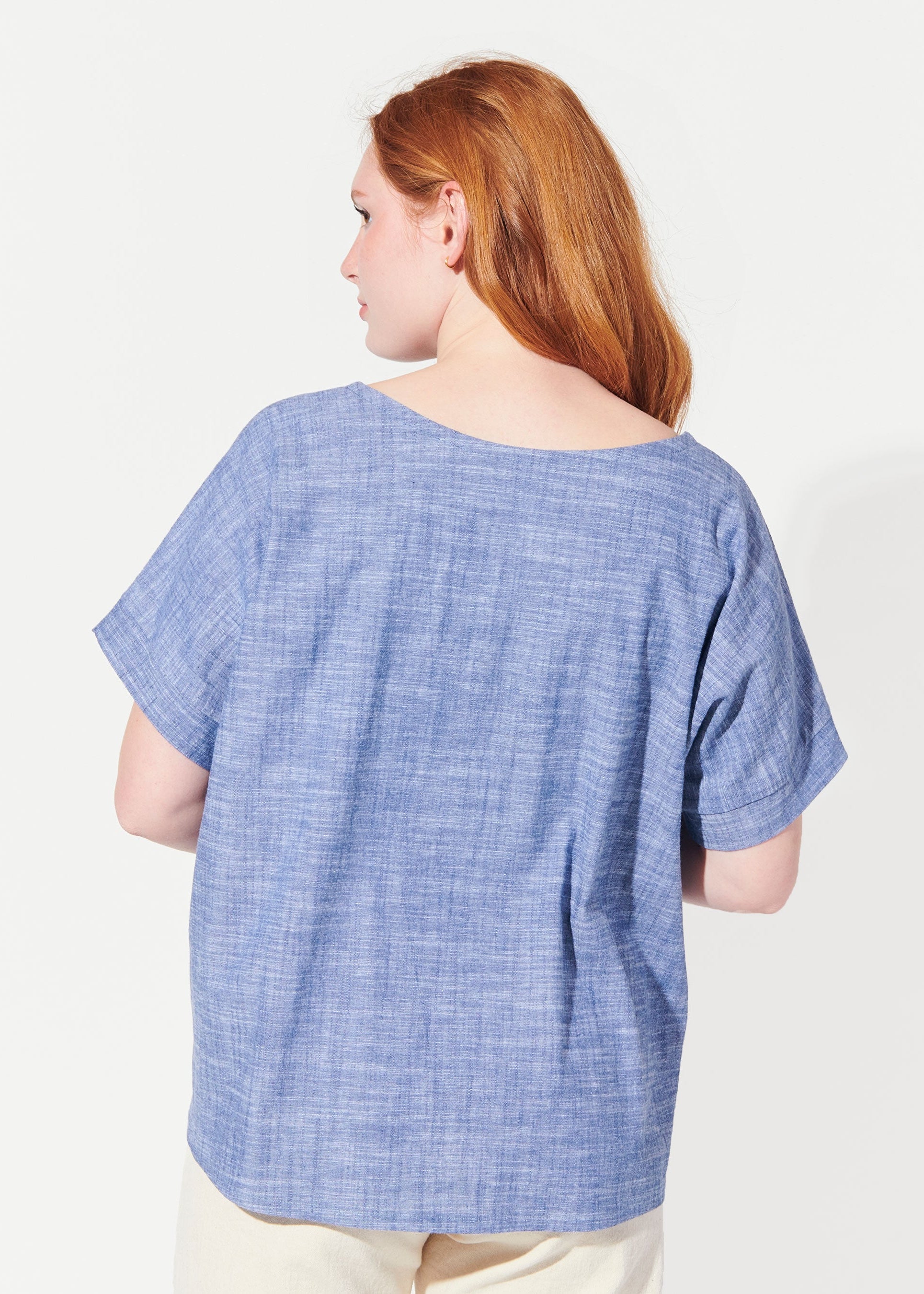 triangle cut out blouse view 4